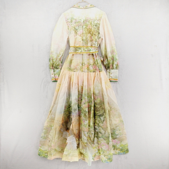 New LATISTE Long Sleeve Blush Flower Print Maxi Dress P2947 - Picture 6 of 13